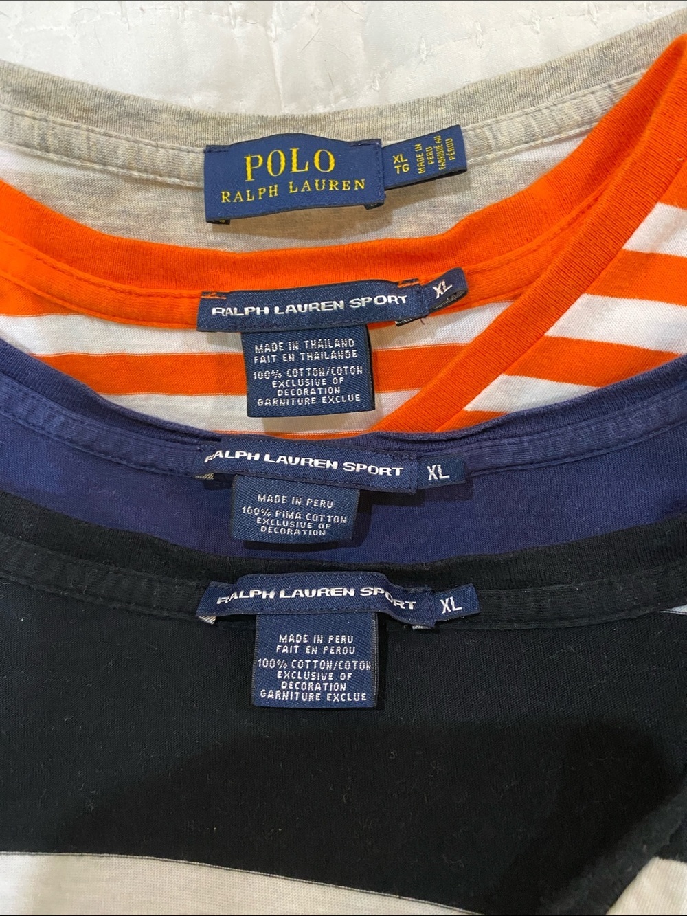 4 Ralph LaurenWomen’s Short Sleeve V-Neck Tees - Navy/White & Black/White Stripe - Picture 10 of 10